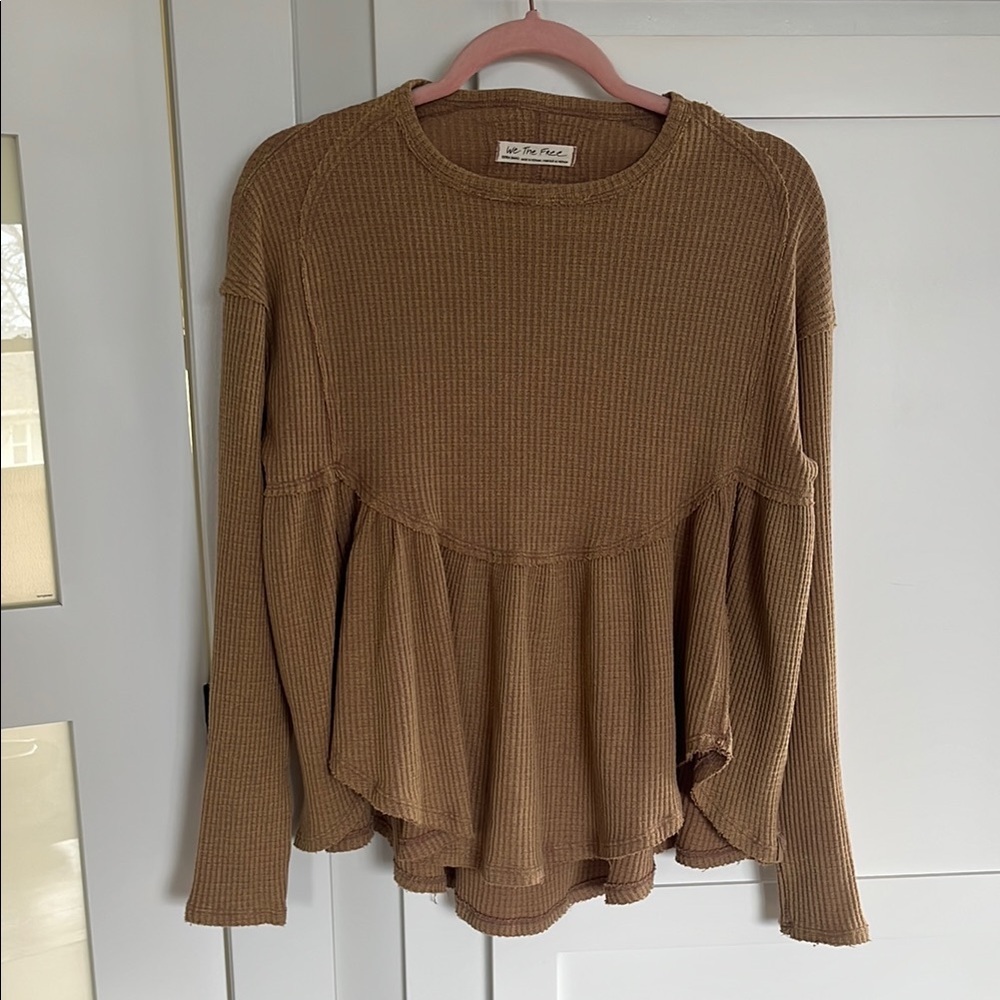 Free People Waffle Knit Women's Top
